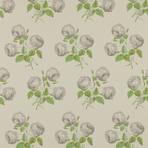Colefax and Fowler 07401/02 Jardine Florals W/P Bowood Grey/Green - tapeta w kwiaty