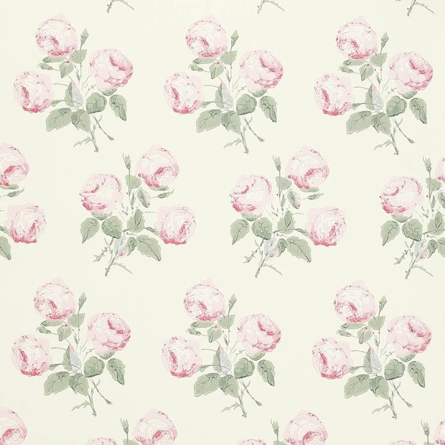 Colefax and Fowler 07401/07 Jardine Florals W/P Bowood Pink/Leaf - tapeta w kwiaty