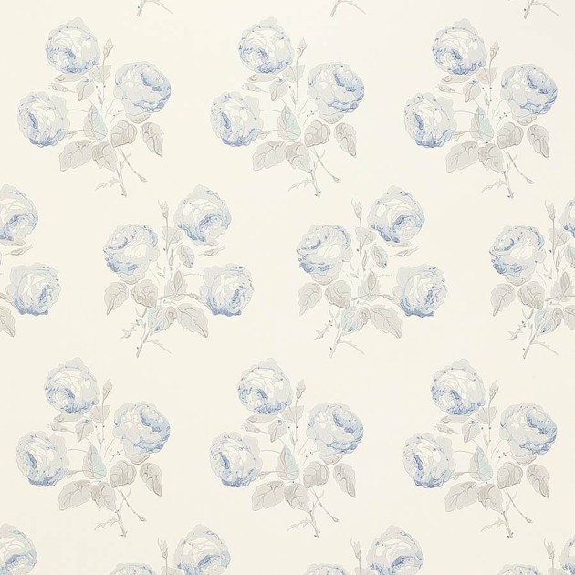 Colefax and Fowler 07401/08 Jardine Florals W/P Bowood Blue/Grey - tapeta w kwiaty
