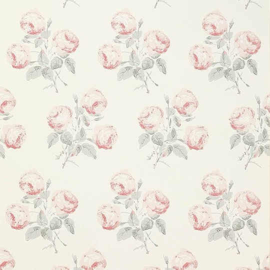 Colefax and Fowler 07401/09 Jardine Florals W/P Bowood Pink/Grey - tapeta w kwiaty
