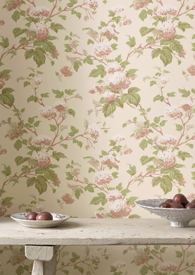 Colefax and Fowler 07816/10 Jardine Florals W/P Chantilly Silver - tapeta w liście i kwiaty