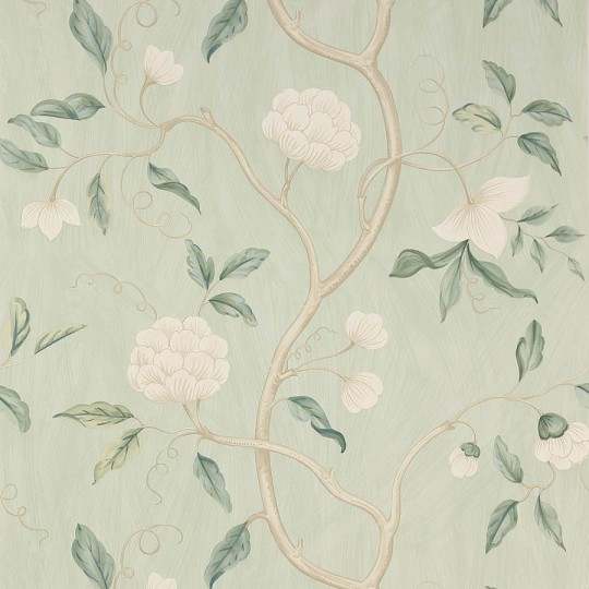 Colefax and Fowler 07949/12 Jardine Florals W/P Snow Tree Pale Aqua - tapeta w kwiaty