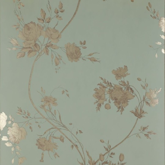 Colefax and Fowler 07957/01 Jardine Florals W/P Darcy Aqua - tapeta w kwiaty
