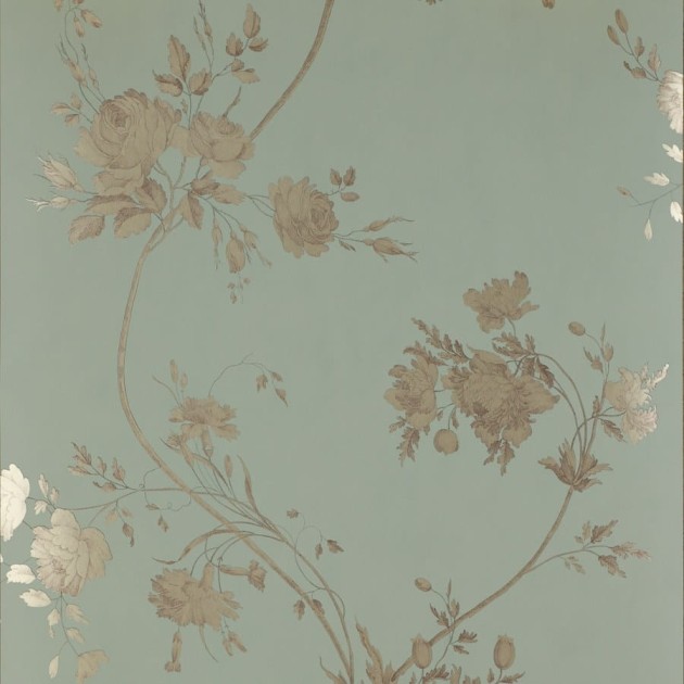 Colefax and Fowler 07957/01 Jardine Florals W/P Darcy Aqua - tapeta w kwiaty