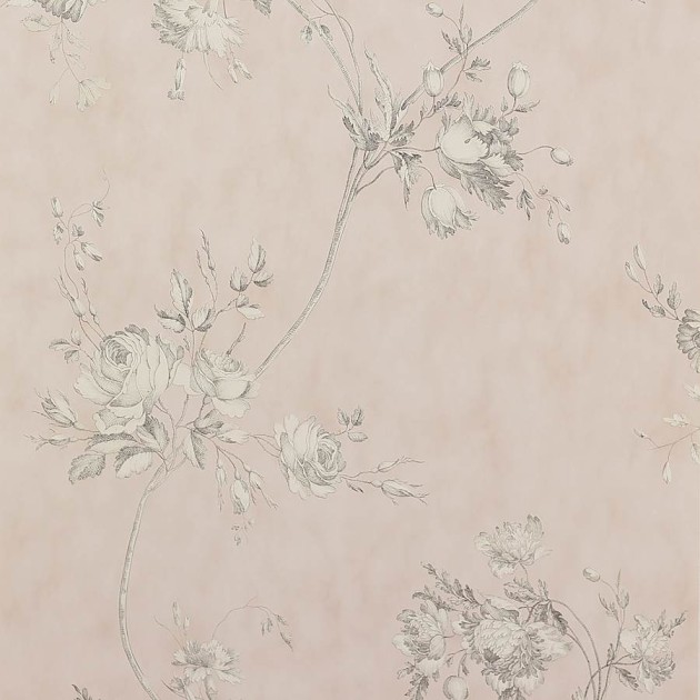 Colefax and Fowler 07957/11 Jardine Florals W/P Darcy Pale Pink - tapeta w kwiaty