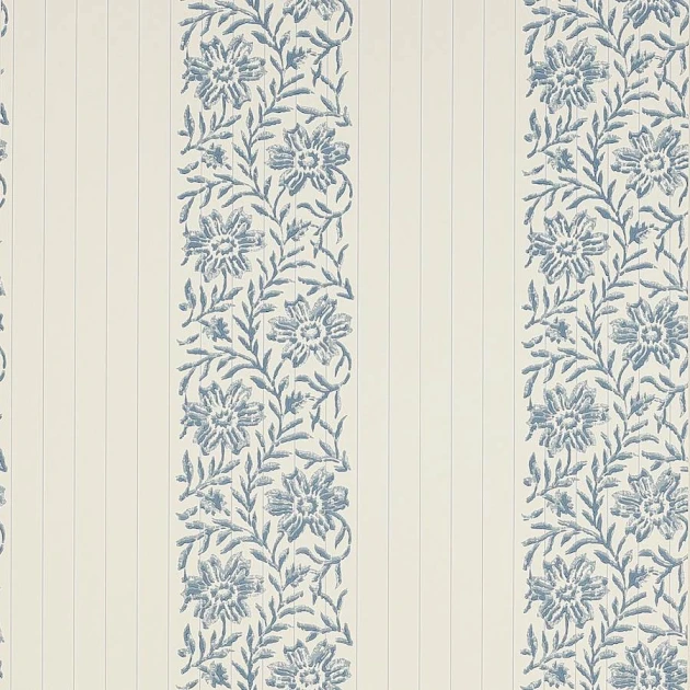 Colefax and Fowler W7001-02 Jardine Florals W/P Alys Navy - tapeta w roślinne paski