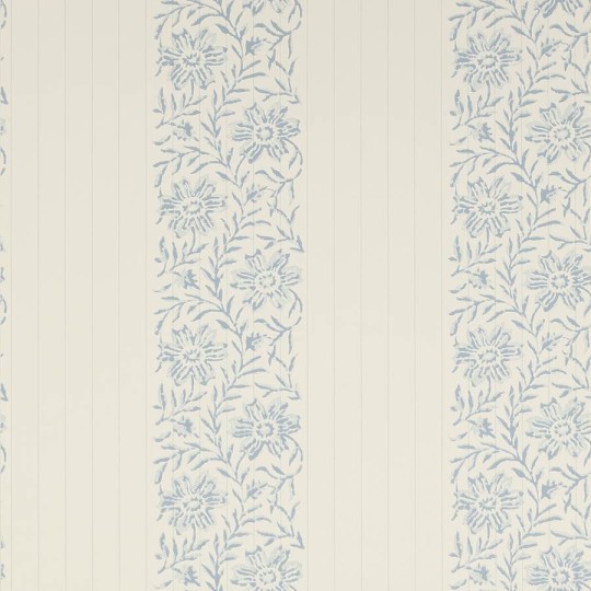 Colefax and Fowler W7001-03 Jardine Florals W/P Alys Old Blue - tapeta w roślinne paski