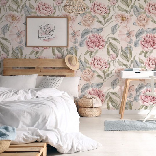 Yokodesign W07 Kwiaty - tapeta w kwiaty