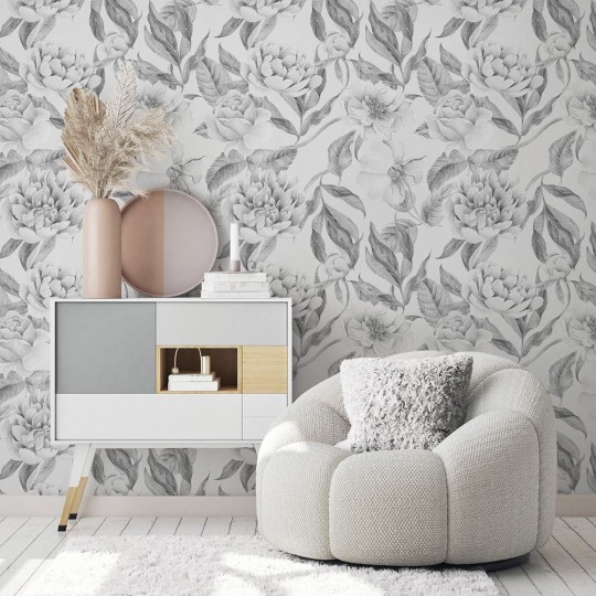 Yokodesign W08 Kwiaty - tapeta roślinna