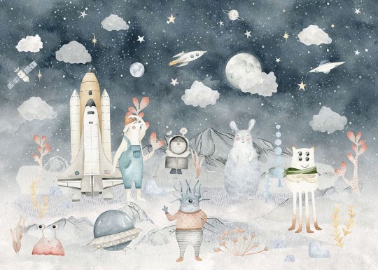 Yokodesign W10 Kosmos - tapeta dla dzieci z motywem kosmosu