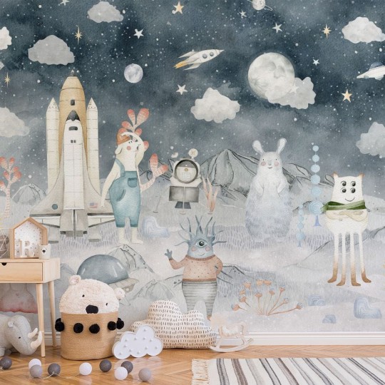 Yokodesign W10 Kosmos - tapeta dla dzieci z motywem kosmosu
