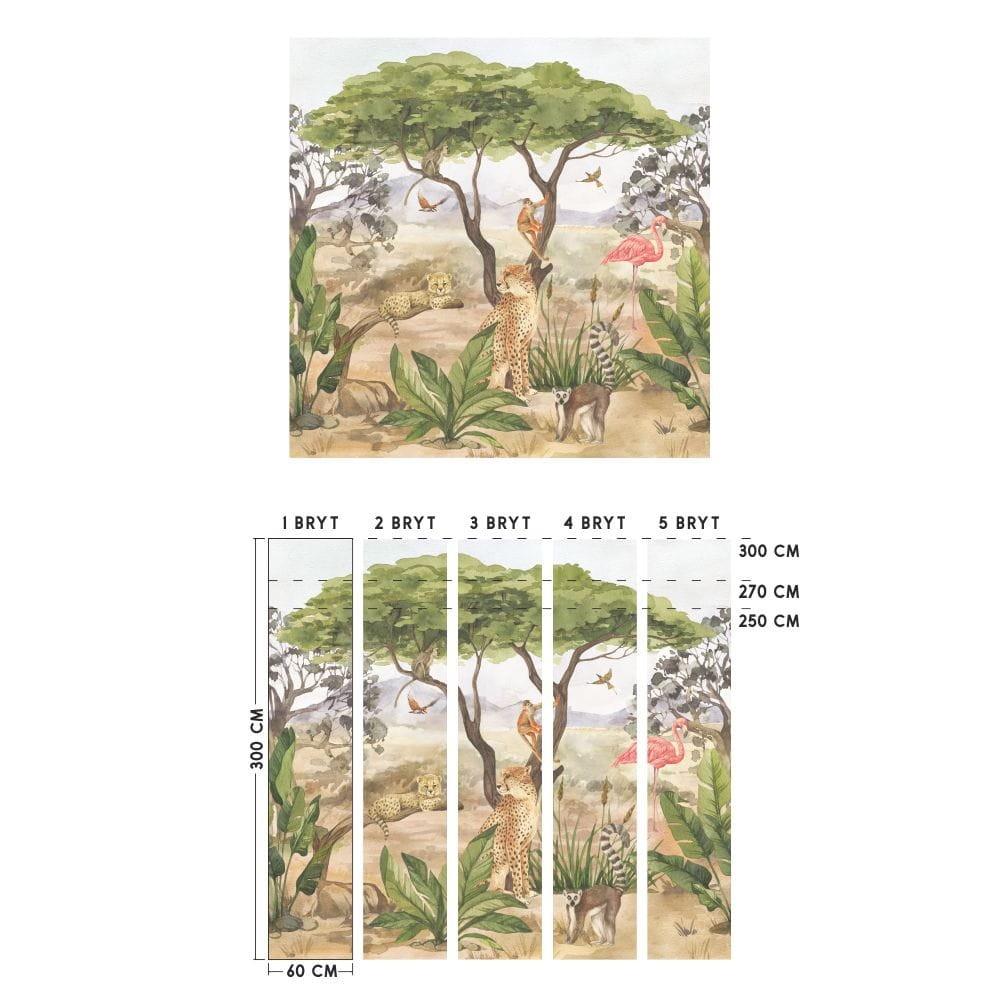 Yokodesign W11 Safari - tapeta dla dzieci w safari