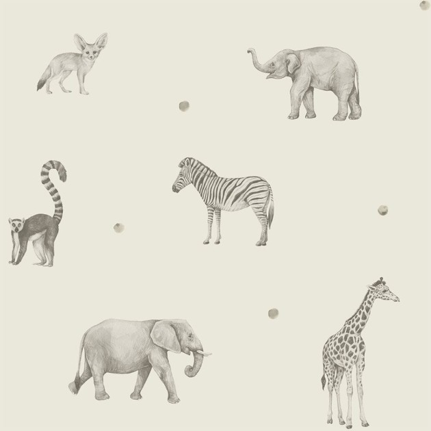 Yokodesign W14 Safari - tapeta dla dzieci w zwierzęta