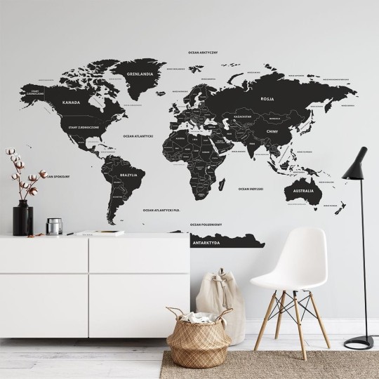 Yokodesign W21 Mapa - tapeta w mapę świata