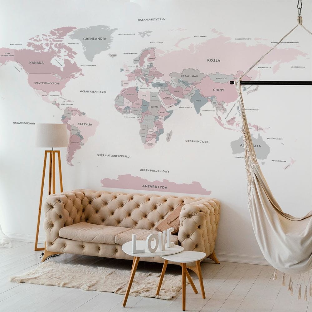 Yokodesign W24 Mapa - tapeta w mapę świata