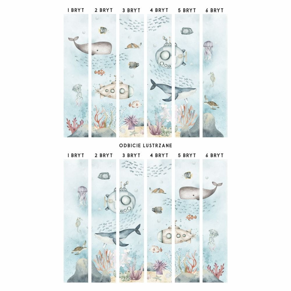 Yokodesign W25 Podwodny Świat - tapeta dla dzieci w podwodny krajobraz