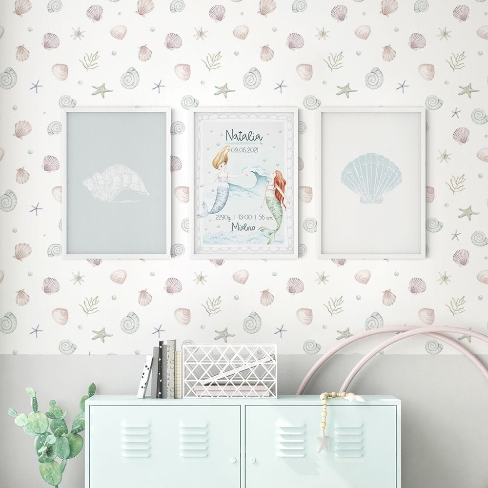 Yokodesign W26 Muszle - tapeta w morski motyw