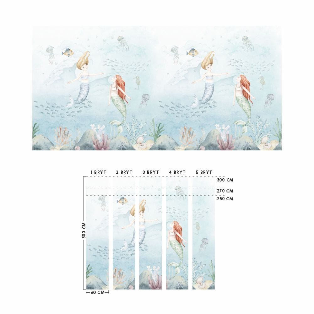 Yokodesign W29 Syreny - tapeta dla dzieci w syreny