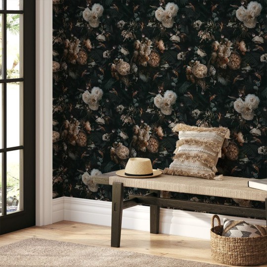 Yokodesign W40 Kwiaty i Paprocie - tapeta roślinna