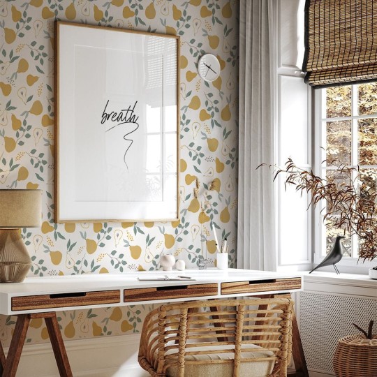 Yokodesign W71 Gruszki - tapeta dla dzieci w owoce