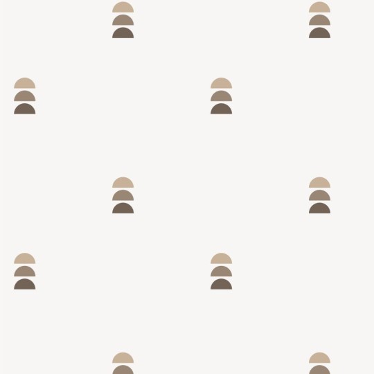 Yokodesign W82 Półkola - tapeta w minimalistyczne półkola