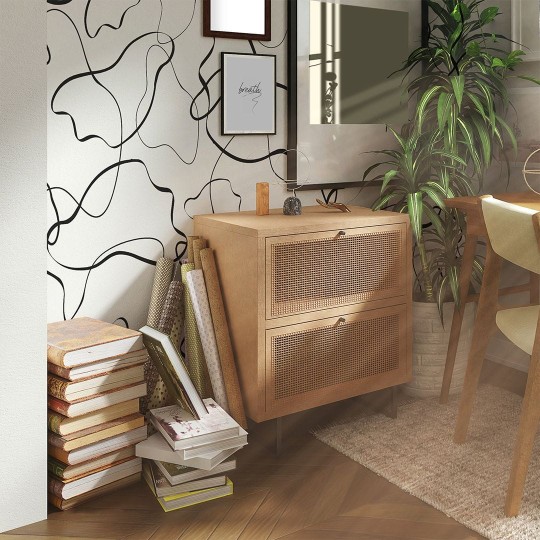 Yokodesign W107 Abstrakcja - tapeta w falujące linie