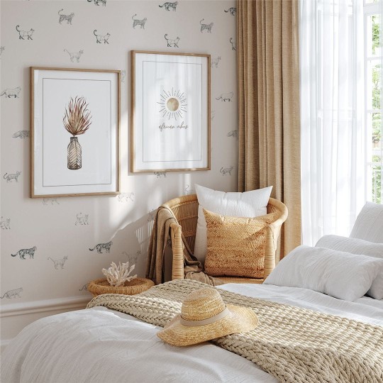 Yokodesign W121 Szkic Koty - tapeta dla dzieci w koty