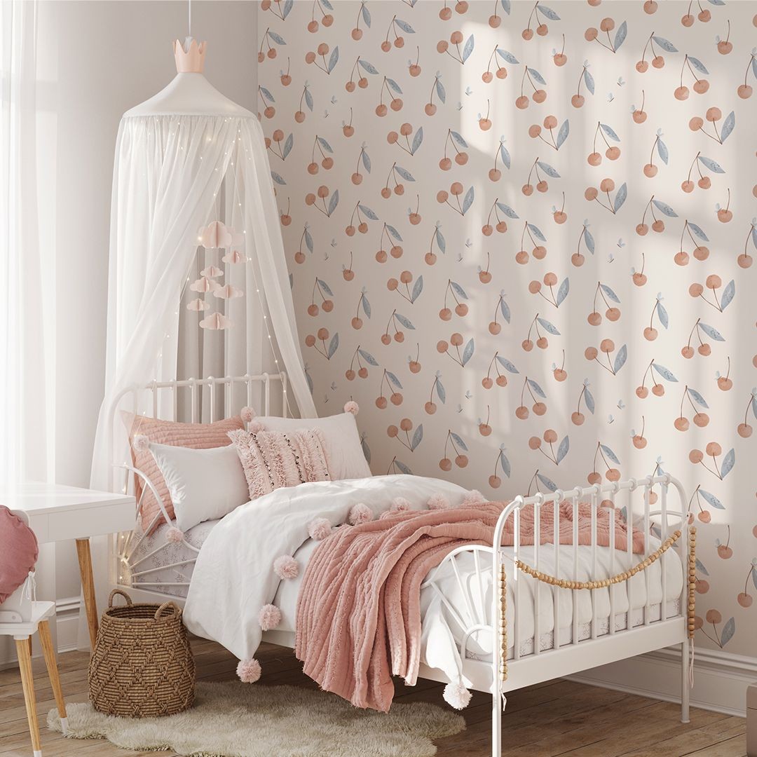 Yokodesign W126 Wisienki - tapeta dla dzieci w owoce