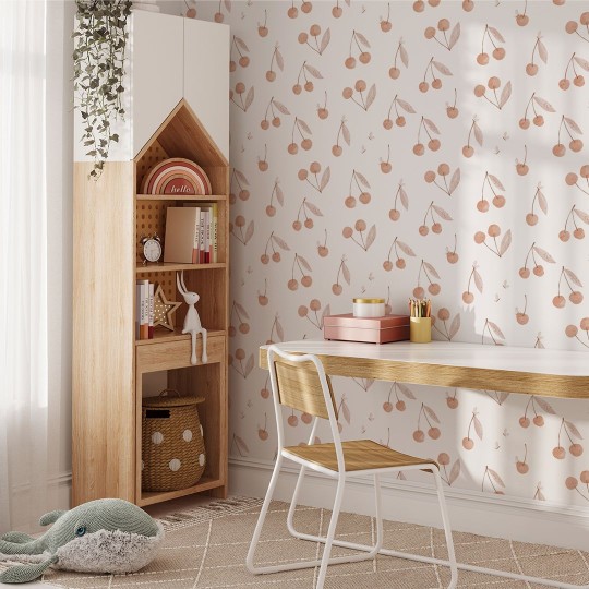 Yokodesign W127 Wisienki - tapeta dla dzieci w owoce