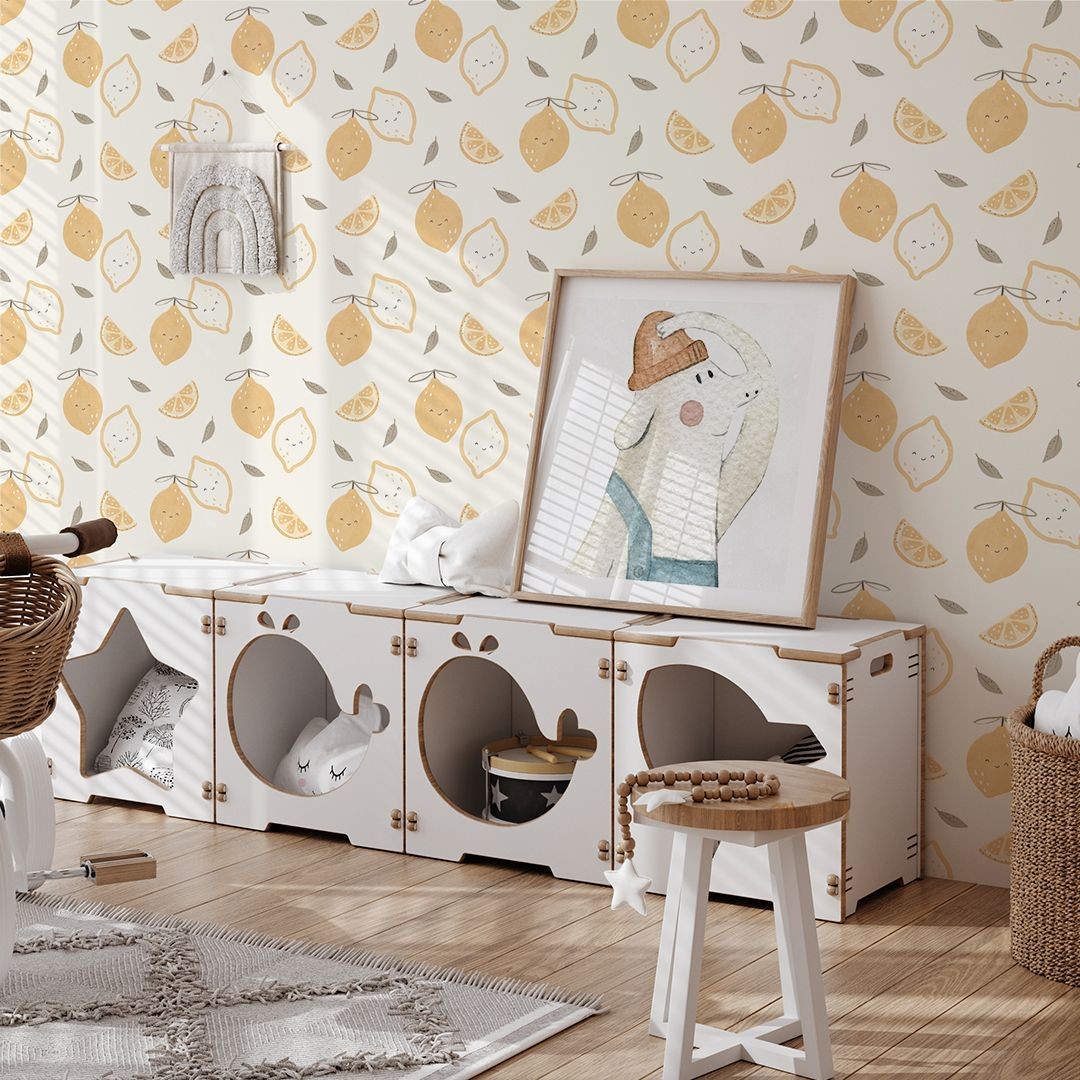Yokodesign W129 Cytrynki - tapeta dla dzieci w owoce