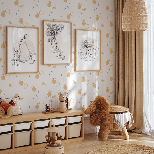 Yokodesign W130 Cytrynki - tapeta dla dzieci w owoce