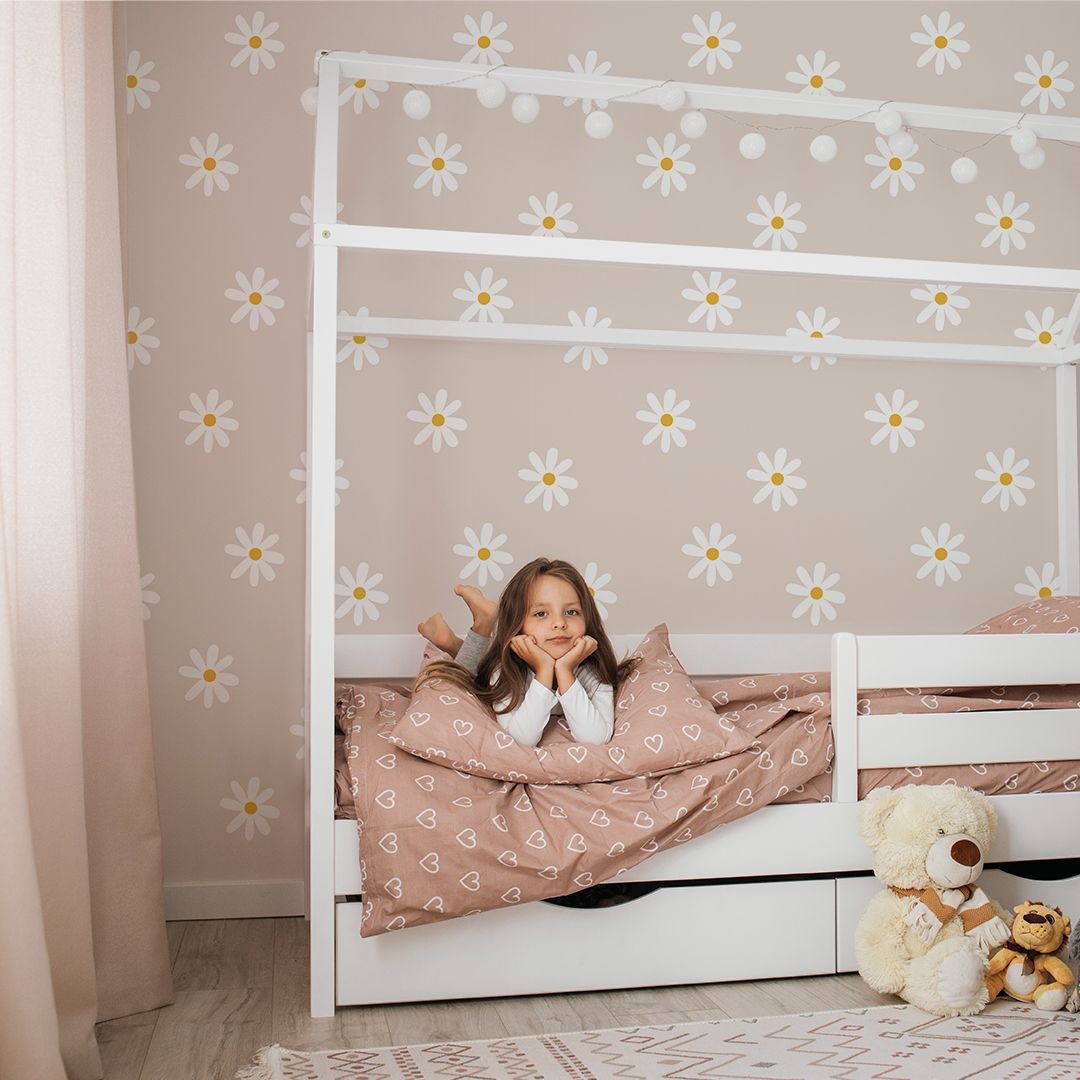 Yokodesign W133 Stokrotki - tapeta dla dzieci w kwiaty