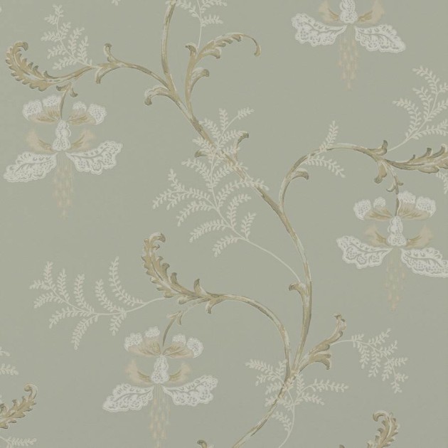 Colefax and Fowler 07127/01 Ashdown Bellflower Old Blue - tapeta w stylizowany motyw roślinny