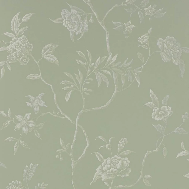 Colefax and Fowler 07128/01 Ashdown Delancey Aqua - tapeta w motyw roślinny w stylu chinoiserie