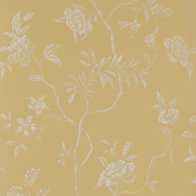 Colefax and Fowler 07128/02 Ashdown Delancey Yellow - tapeta w motyw roślinny w stylu chinoiserie