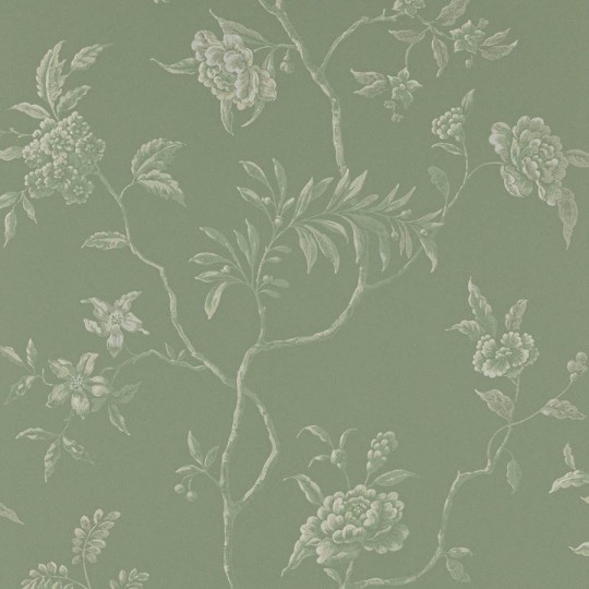 Colefax and Fowler 07128/07 Ashdown Delancey Celadon - tapeta w motyw roślinny w stylu chinoiserie