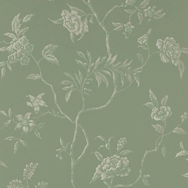 Colefax and Fowler 07128/07 Ashdown Delancey Celadon - tapeta w motyw roślinny w stylu chinoiserie