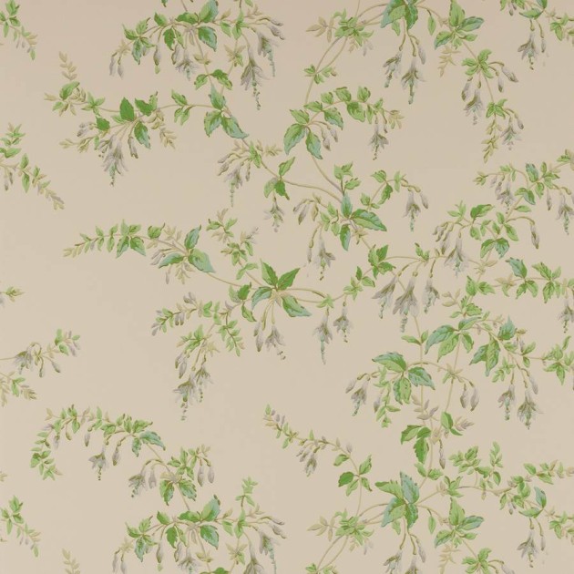 Colefax and Fowler W7018-02 Ashdown Fuchsia Grey/Green - tapeta w kwiaty fuksji