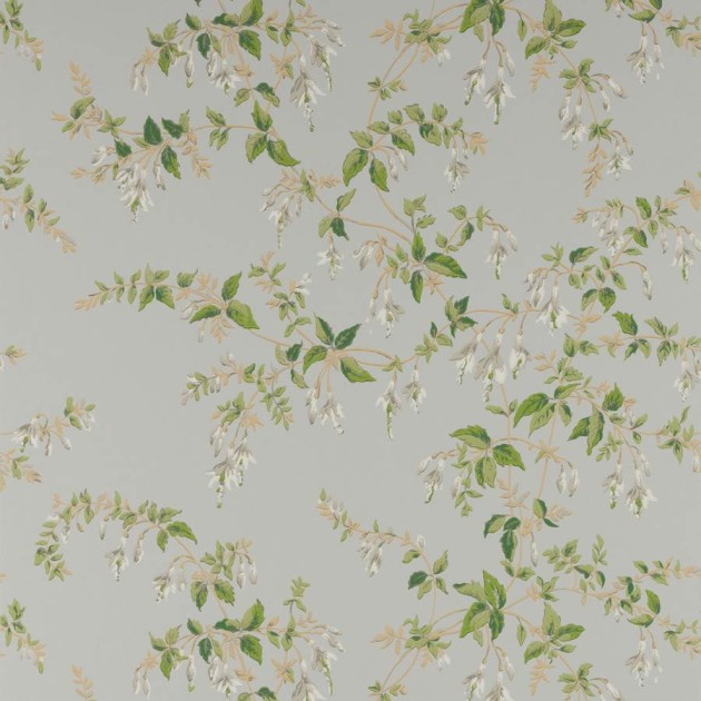Colefax and Fowler W7018-05 Ashdown Fuchsia Old Blue - tapeta w kwiaty fuksji
