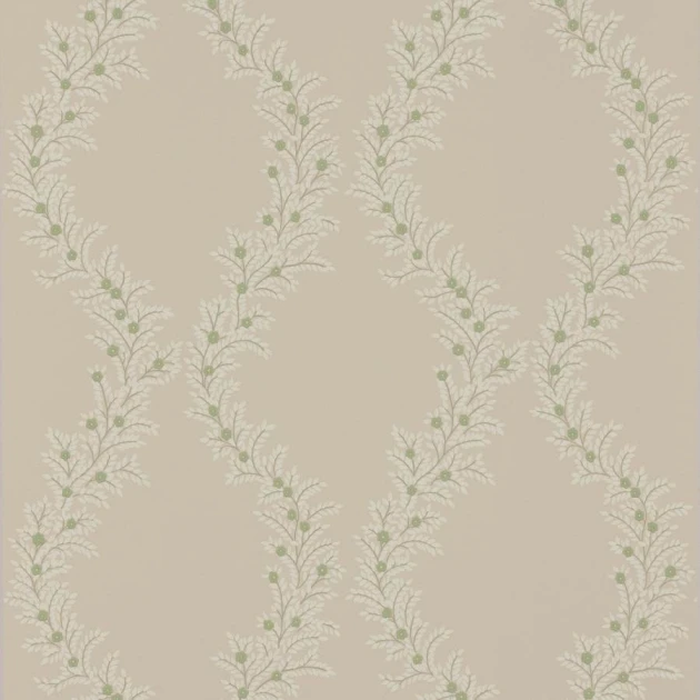 Colefax and Fowler W7019-01 Ashdown Liliana Ivory - tapeta w stylizowany motyw roślinny