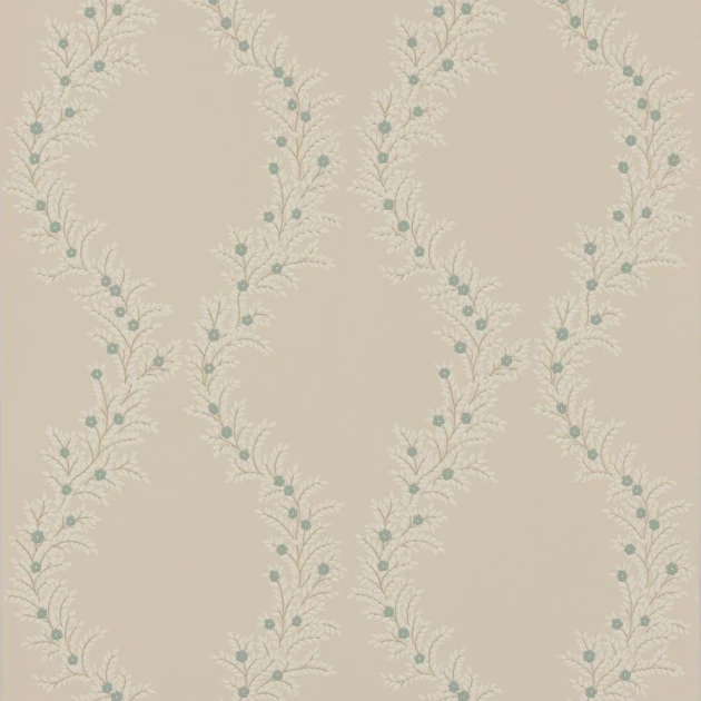 Colefax and Fowler W7019-02 Ashdown Liliana Cream - tapeta w stylizowany motyw roślinny