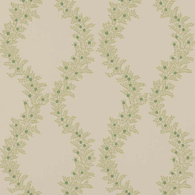 Colefax and Fowler W7019-03 Ashdown Liliana Leaf Green - tapeta w stylizowany motyw roślinny