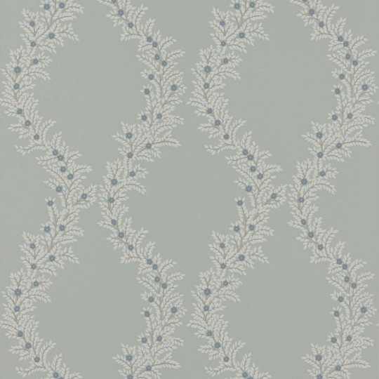 Colefax and Fowler W7019-04 Ashdown Liliana Old Blue - tapeta w stylizowany motyw roślinny