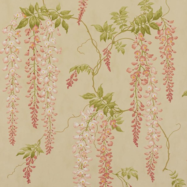 Colefax and Fowler 07157/01 Ashdown Seraphina Pink - tapeta w kwiaty glicynii