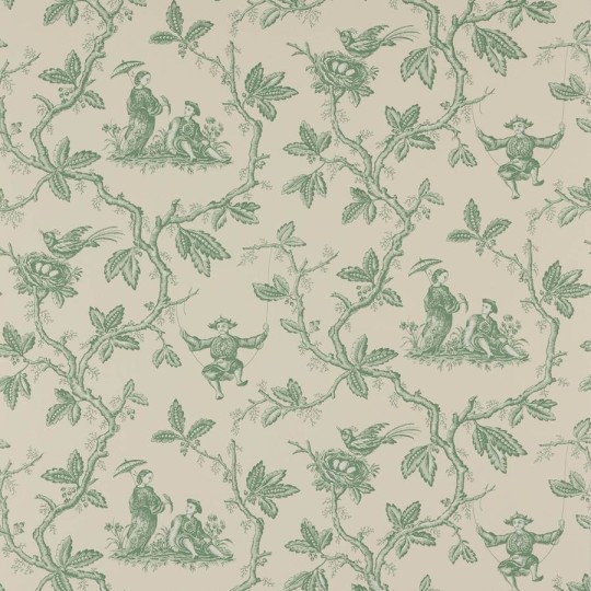 Colefax and Fowler W7017-03 Ashdown Toile Chinoise Forest - tapeta w stylu chinoiserie