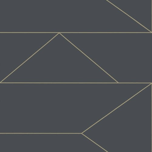 OL / Tapeta Ferm LIVING - Lines Wallpaper - Graphite 100372723 Linie - dostępne 7 rolek