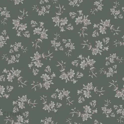 Dekornik DEKO.TAP.346 Vintage royal green - tapeta kwiaty vintage