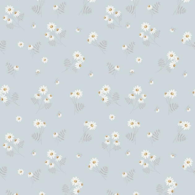 Dekornik DEKO.TAP.431 Camomille blue - tapeta w rumianki
