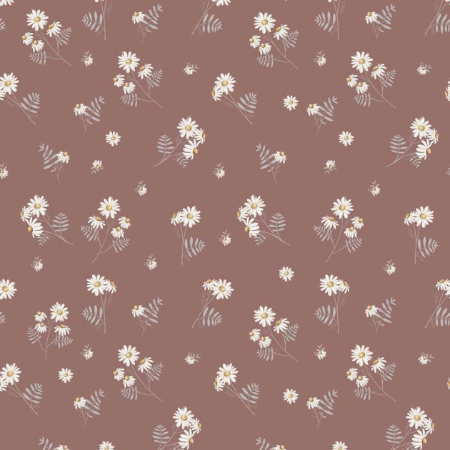 Dekornik DEKO.TAP.432 Camomille red - tapeta w rumianki