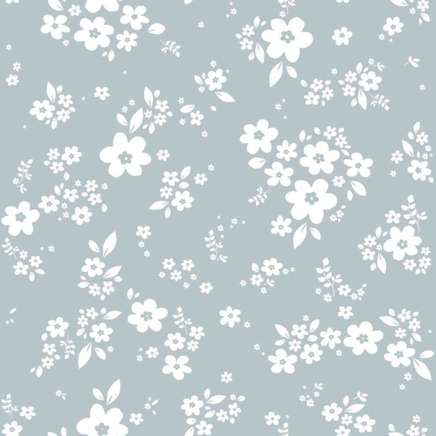 Dekornik DEKO.TAP.447 Lace meadow blue - tapeta łąka kwiatów